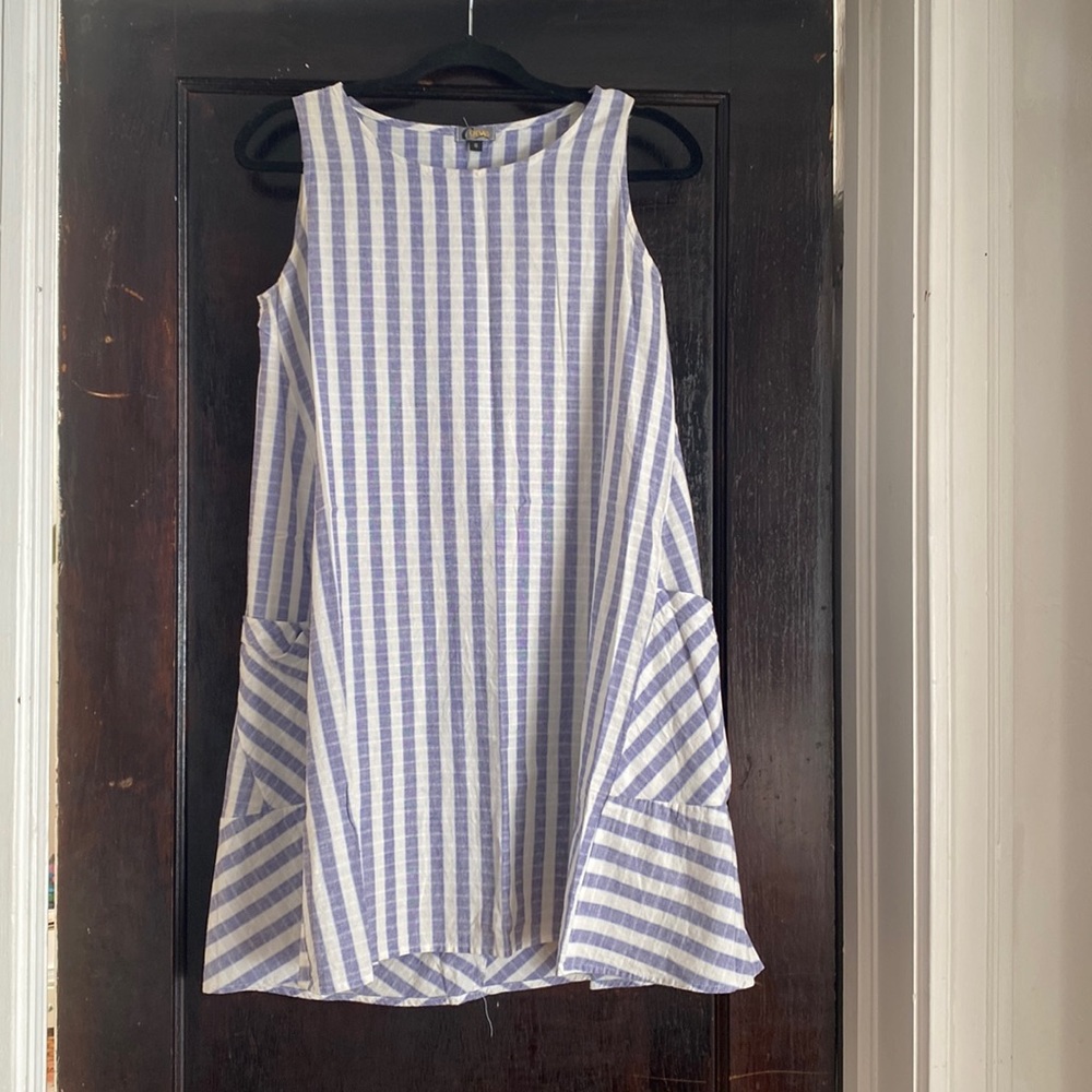 Striped vintage a-line mini scooter dress